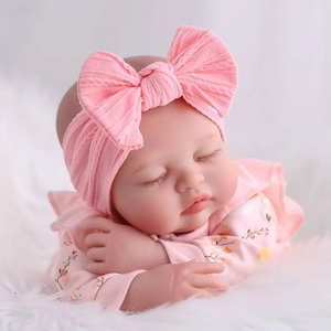 Muñecas <span class=keywords><strong>Reborn</strong></span> para Dormir Babeside, Nancy, 17 Pulgadas, Vinilo, Bebé, Niña Pequeña, Diseño de <span class=keywords><strong>Ojos</strong></span> <span class=keywords><strong>Cerrados</strong></span> - Product Image 1