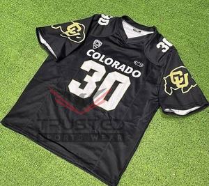 Camiseta de Fútbol Americano Personalizada, Talla Grande, Manga Corta, Verano, Transpirable, Malla, Impresión por Transferencia de Calor, Colores Personalizados, 100% - Product Image 2