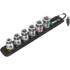 Juego de Llaves de Tubo WERA de 7 Piezas, Tipo C 1 Zyklop, de 1/2'' a 19 mm, para Herramientas de Accionamiento Externo de 6 Puntas - Product Image 1