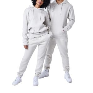 Conjunto de Sudadera con Capucha y Pantalones Deportivos Unisex Personalizados, Casuales, de Otoño, 380 g/m², Felpa, 2 Piezas, Diseño de Diseñador - Product Image 1