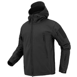 2024 Logo personnalisé impression veste Softshell pour hommes à capuche col montant avec fermeture à glissière avant léger nouvel état - Product Image 2