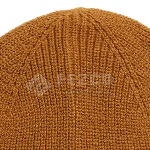 Nouveau design personnalisé de chapeaux de bonnet/bonnet en coton riche 100% chapeaux de bonnet en jacquard doux quotidiens en laine - Product Image 3