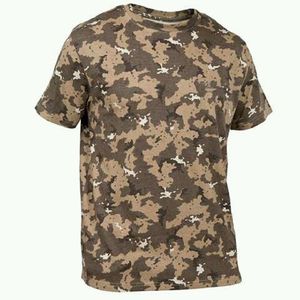 Camiseta de Camuflaje para Hombre, Manga Corta, Cuello Redondo, Secado Rápido, Corte Regular, Estampado, Ropa Casual para Exteriores - Product Image 4