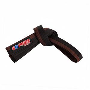 Cinturones de Artes Marciales Ligeros 100% Algodón al por Mayor OEM, Cinturones Personalizados de Doble Tira para Judo, Karate, Taekwondo, BJJ, Cintura Alta, para Niños y Adultos - Product Image 6