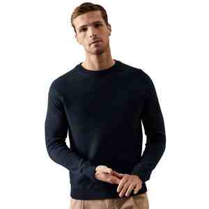 Sweat-shirt en polaire lourd pour homme, couleur unie personnalisée, 100% coton, col rond, sweat-shirt matelassé, pull d'hiver, logo personnalisé - Product Image 3