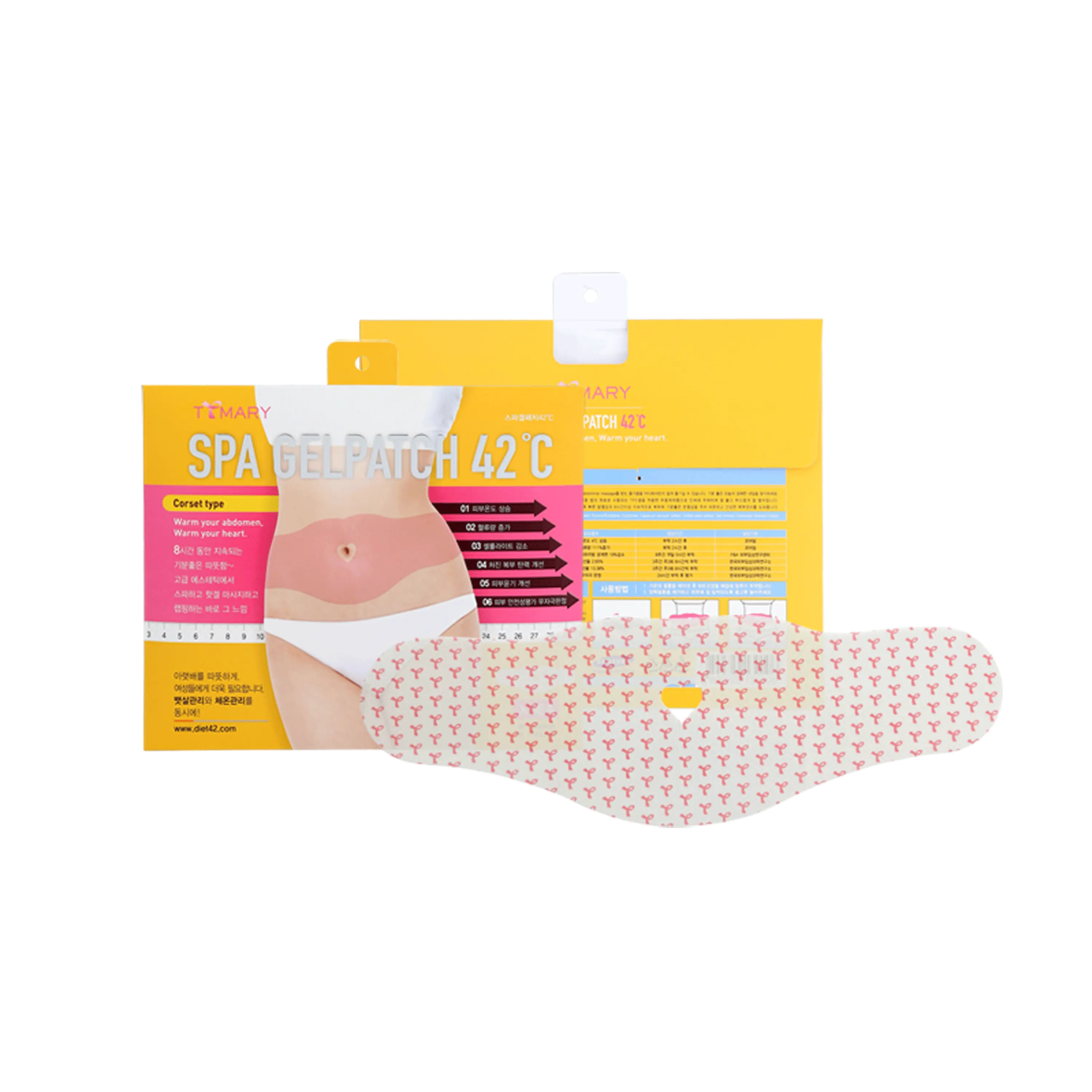 Parche térmico coreano para calambres menstruales TTmary SENNYSTUDIO SPA gelpatch 42 corsé