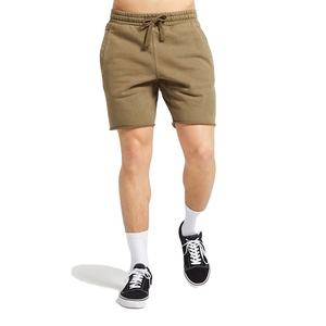 Factory Hot Sale <b>Men's</b> Back Pocket Drawstring <b>Short</b> Pants Running Sports Gym Fashion Sweat <b>Shorts</b> With Raw Edges <b>for</b> <b>Men</b> - Product Image 3