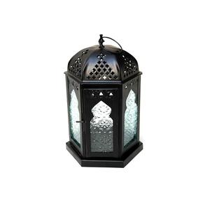 Portavelas con recubrimiento de polvo negro de hierro decorativo para el hogar, linterna para la venta, fabricante de iluminación, vela de Metal, linterna - Product Image 3