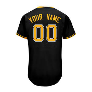 Camiseta de Béisbol para Hombre, Corte Ajustado, Gran Venta, Alta Calidad, 100% Poliéster, Diseño/Logotipo/Nombre de Equipo Personalizable, Secado Rápido, Transpirable, OEM - Product Image 2