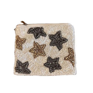 Bonito monedero de lujo hecho a mano con cuentas bordadas Little Star, nuevo diseño elegante, a la moda, hermoso DE LA India - Product Image 1