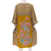 Meilleure Vente – Pyjama Élégant et Décontracté pour Femme, Robe de Nuit à Manches Longues en Tissu Éponge Floral, Marque Cheery, 100% Rayonne, Longueur Genou, Été