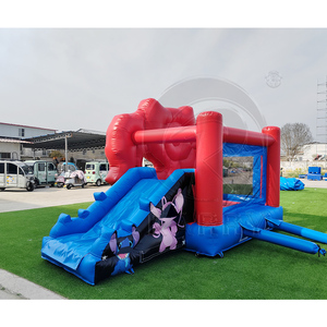 Commercial Portable <b>Inflatable</b> Bounce <b>House</b> Slide Combo PVC Cartoon Theme Bouncy Jumper Large Outdoor Air Playground For Event R - Product Image 1