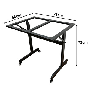 Industrial-Style <b>Folding</b> <b>Table</b> Legs Stainless Steel Furniture Legs for 80x60cm Tabletop for <b>Dining</b> Kitchen Hospital Use-CHB68059 - Product Image 6
