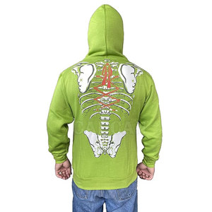 Sudadera con capucha de cara completa de Color liso personalizado 2023, sudadera informal cómoda con cremallera, temporada de invierno, MOQ bajo - Product Image 2