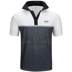 Cómodo de gran tamaño para hombre de etiqueta privada para camiseta Polo Mejor precio Patrón sólido Diseño en blanco en tela de punto - Product Image 1