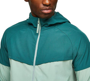 Veste coupe-vent en coton pour l'automne, style sport, à capuche, infroissable, couleurs contrastées, très vendue, haute qualité, prix abordable - Product Image 3