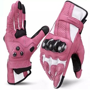 ถุงมือหนัง100% แบบเต็มนิ้วสำหรับแข่งรถถุงมือขี่มอเตอร์ไซด์แข็งสำหรับฤดูหนาวอุปกรณ์ป้องกันขณะเดินทางกลางแจ้ง - Product Image 1