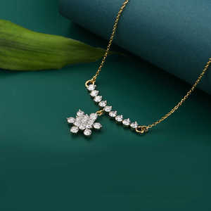 Collier pendentif en diamant de laboratoire rond de 1,37 ct de qualité supérieure, or jaune, pour elle, bijoux élégants, fournisseur en gros - Product Image 6