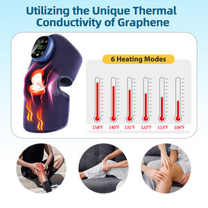 Cinturón de masaje articular de vibración calentada multifuncional Masajeador relajante de rodilla con compresa caliente inteligente - Product Image 5