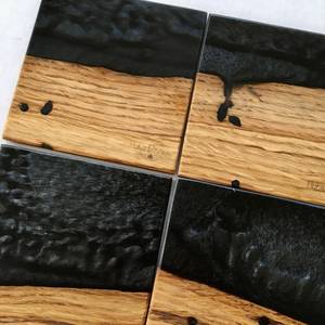 High Quality Dual Tone Wooden Resin <b>Coasters</b>, Handmade Stone <b>Drink</b> <b>Coasters</b> for Stylish Tabletop Protection and Decorative Appea - Product Image 2