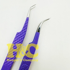 Juego de Pinzas para Extensión de Pestañas Profesionales con Diseño de Corazón, Color Personalizado, Acero Inoxidable, Diseño Duradero, Pestañas Planas, Logotipo Personalizado - Product Image 6