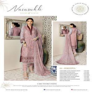 Pantalones de seda cruda Masoorii Duppata bordados hechos a mano, mangas delanteras y traseras de trabajo de Organza para adultos, ropa India paquistaní - Product Image 3