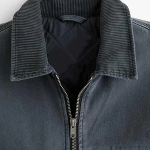 Veste en toile de coton coupe-vent pour hommes personnalisée OEM Streetwear à la mode manteau décontracté pour l'extérieur vente en gros - Product Image 5