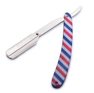 Professional <b>Single</b> Edge <b>Blades</b> Men's Manual Shaving <b>Razor</b> Holder Stainless Steel Straight Cut Throat Barber <b>Razor</b> - Product Image 3