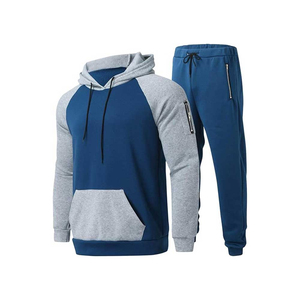 Ensembles de survêtements pour hommes 2 pièces : sweat à capuche et pantalon de jogging décontracté à fermeture éclair intégrale - Product Image 4