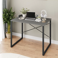Bureau d'ordinateur en métal, table de bureau à domicile, table d'étude et d'écriture, poste de travail minimaliste