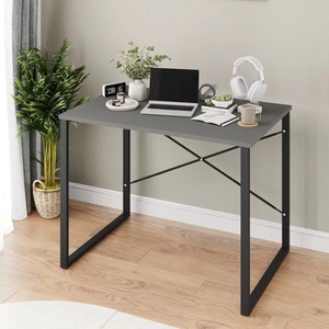 Bureau d'ordinateur en métal, table de bureau à domicile, table d'étude et d'écriture, poste de travail minimaliste - Product Image 5