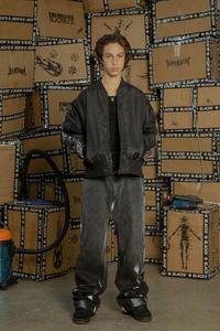 OEM Customized Retro Distressed <b>Camo</b> Panel Bomber men's <b>jackets</b> - Product Image 4