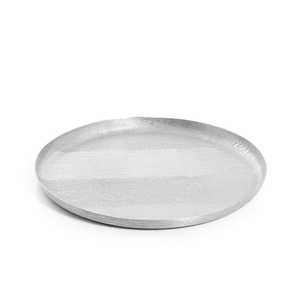 Bandeja de madera plana sencilla al por mayor, bandeja de metal martillado rústico para servir el desayuno, plato de transporte, bandeja de cubiertos decorativa para el hogar - Product Image 3