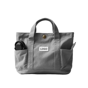 Sac de courses en nylon réutilisable de haute qualité, résistant, écologique, avec poignée en corde, logo personnalisé, sacs de shopping personnalisés, marque personnalisée - Product Image 2