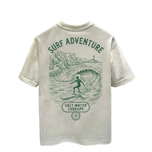 Camiseta de manga corta para hombre con estampado de vida silvestre de Mudassar Sports, corte regular, cuello redondo, informal, de algodón. - Product Image 5