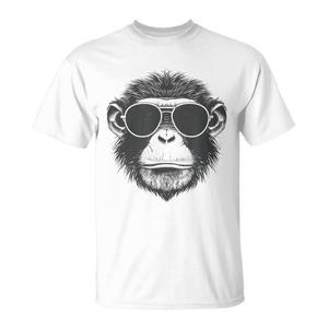 Cute Aviator <b>Monkey</b> Animal T-Shirt For Men Women Girls <b>Boys</b> - Product Image 1
