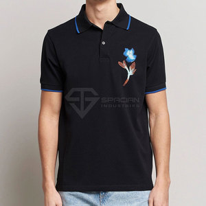 Camiseta Polo de Talla Grande con Bordado Hecha en Pakistán, Camiseta Polo de Manga Corta con Bordado de Venta Caliente - Product Image 2