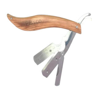 Couteau de rasage pliant, rasoir droit pour hommes - Product Image 3