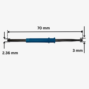 Electrodo de hoja recubierta antiadherente de PTFE de 63mm de un solo uso, cuchillo Manual de punta de 3mm, Material de acero para varias tareas - Product Image 6