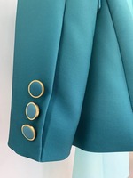 Nouvelle mode 2025 Designer costume ensemble femmes bouton unique Blazer dégradé couleur imprimé Flare pantalon costume 2 pièces