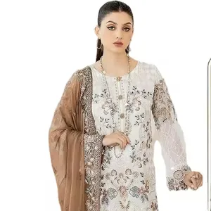 우수한 품질 여성 Anarkali salwar 세트 결혼식 및 축제 착용 인도 공급 업체에서 최고의 가격으로 제공