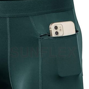 2025 Latest Design Men's <b>Compression</b> <b>Shorts</b> High Street Style with Elastic Waist Mid Waist Polyester Quick Dry for Adults - Product Image 6