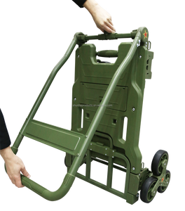 2 में <span class=keywords><strong>1</strong></span> परिवर्तनीय सीढ़ी चढ़ने ट्रॉली 90 किलोग्राम/150 किलोग्राम एल्यूमीनियम बहु परिवहन फोल्डेबल हैंड कार्ट और उपकरण के लिए ट्रॉली - Product Image 1