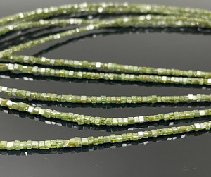 Cuentas de piedra facetada de diamante verde Lustre modelo 1022, venta al por mayor, fabricación de joyas, forma Natural, certificado por terceros, alta calidad - Product Image 1