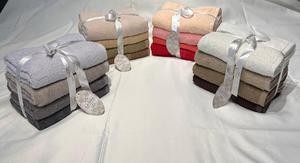 Ensemble de serviettes de bain 100% coton 4 en 1 et 3 en 1 pour les mains/le visage, élégantes et luxueuses, pour un cadeau, édition luxe pour la maison - Product Image 4