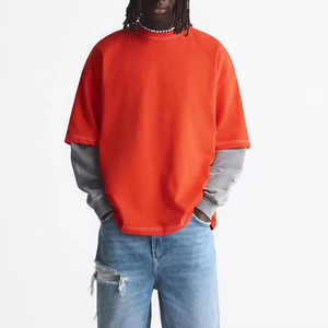 เสื้อยืดโอเวอร์ไซส์หนาพิเศษผ้าฝ้าย100% หนาโอเวอร์ไซส์ - Product Image 1