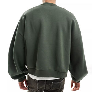 Sweat-shirt à capuche à manches longues et col rond 2025 coton décontracté doublé polaire style hiver 100% avec logo personnalisé pour hommes - Product Image 1