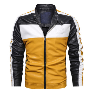 Chaqueta Blazer de Piel de Oveja Genuina para Hombre, Chaqueta Casual de Negocios con Dos Botones, Cuello Alto, Corte Recto, Tinte Liso, Invierno, Talla XS, ODM - Product Image 1