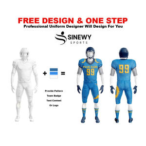 Camiseta de fútbol americano de alta calidad, gran oferta, conjunto de Camiseta y pantalón, servicios OEM y ODM, Impresión de nombre de equipo, opción de talla grande - Product Image 2