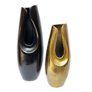 Indian Hot & Sexy Table Decoration Aluminum Flower <b>Vase</b> Latest & Bottle Design Metal Copper Blackish Bronze Flower Pot - Product Image 2